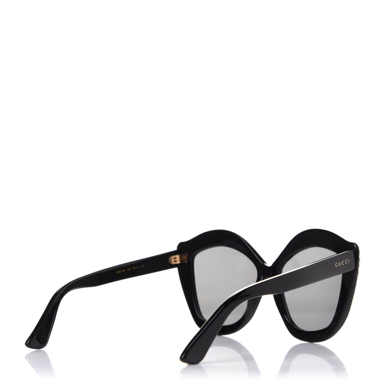 Gucci Crystal Cat Eye Sunglasses GG0118S Black 4 of 8
