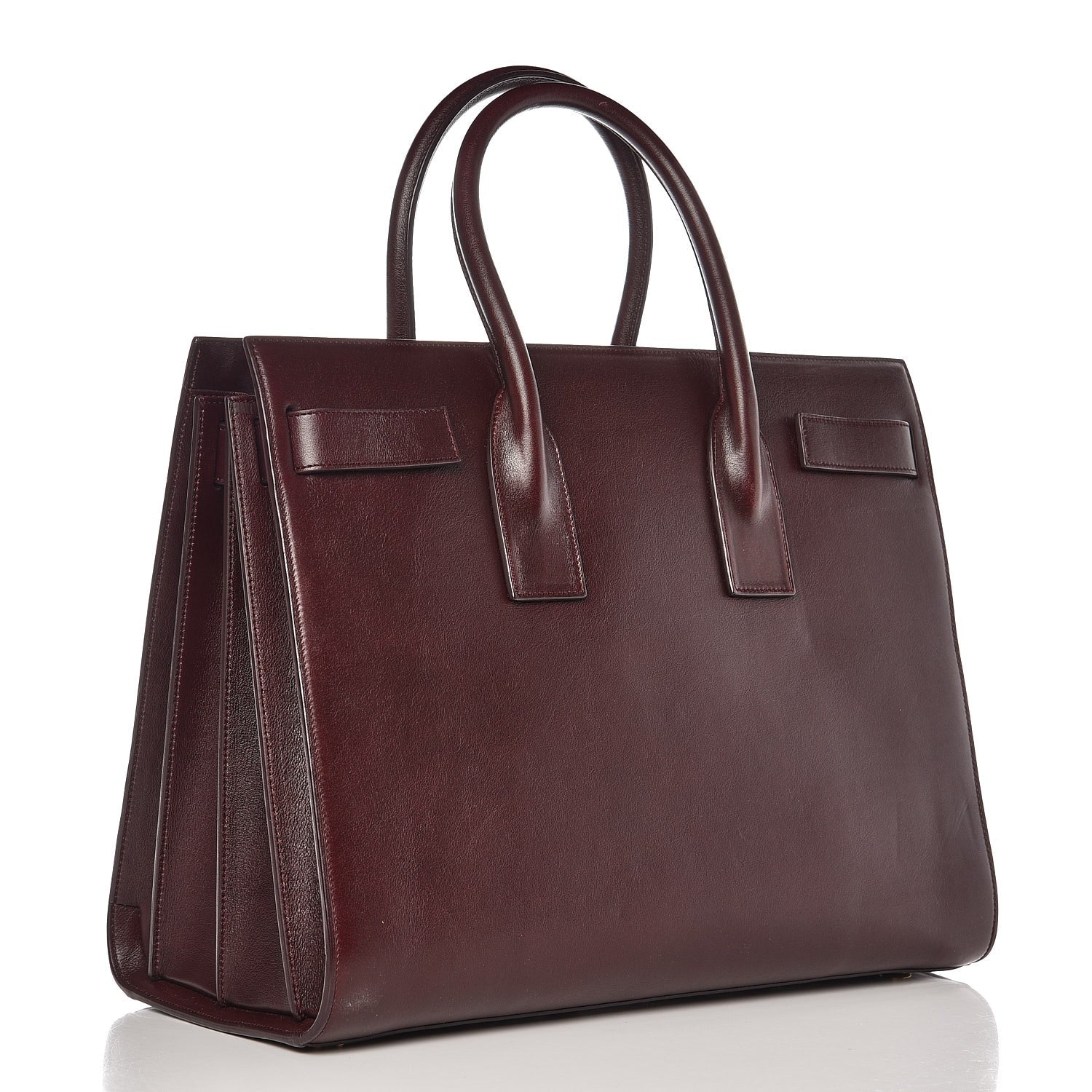 Saint Laurent Calfskin Large Sac De Jour Carryall Amarena 3 of 8
