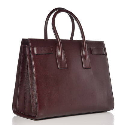 Saint Laurent Calfskin Large Sac De Jour Carryall Amarena 3 of 8
