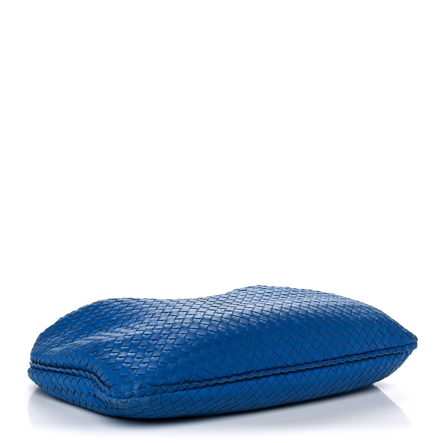 Nappa Intrecciato Large Veneta Hobo Signal Blue
