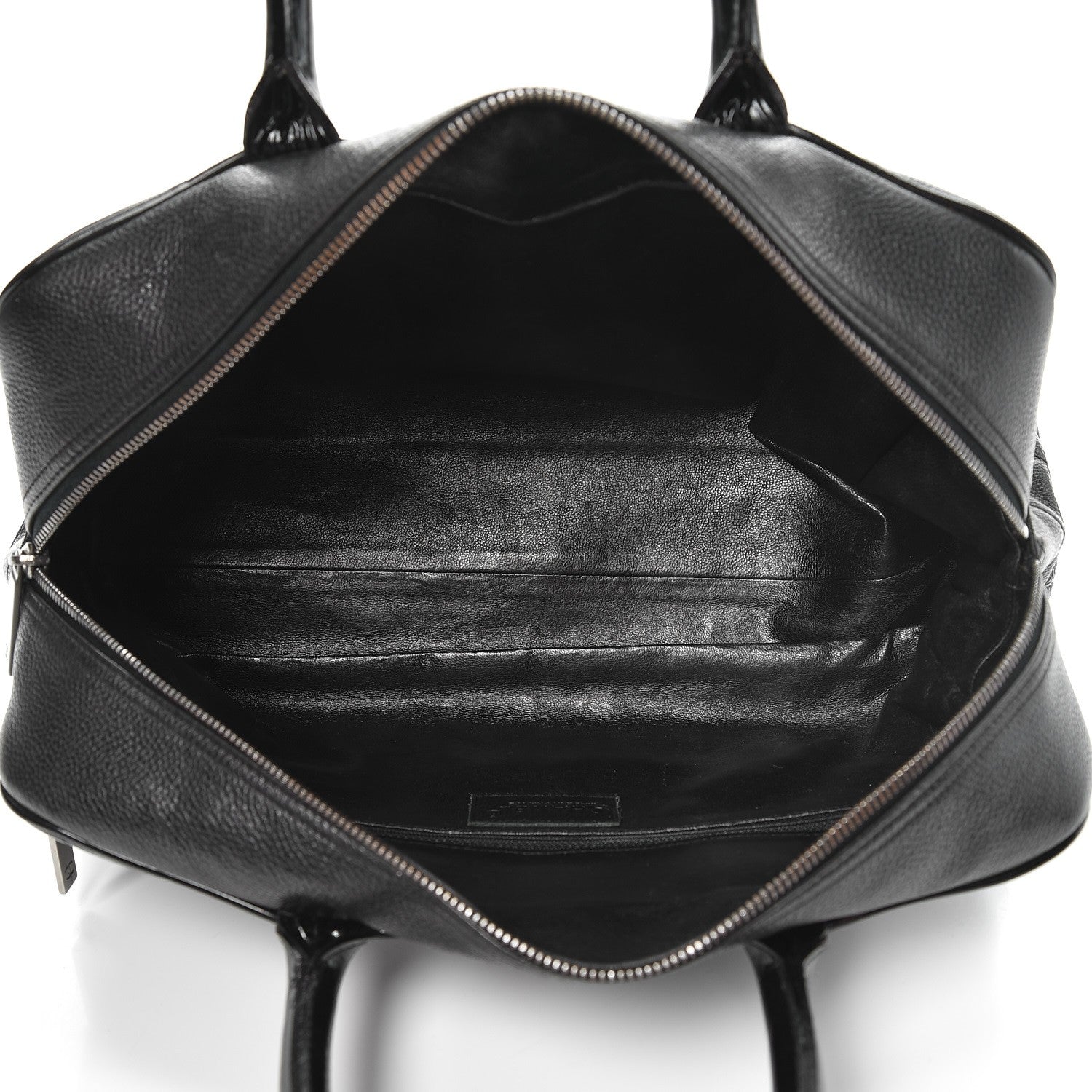 Chanel Caviar Patent Large Bowler Black 5 of 10