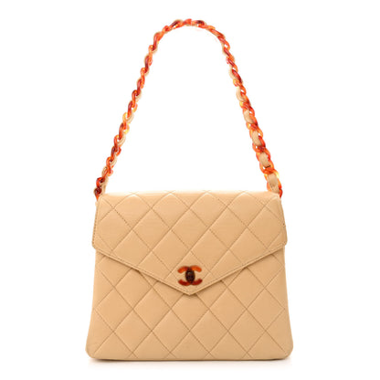 Chanel Lambskin Quilted Small Single Flap Beige 1 of 11