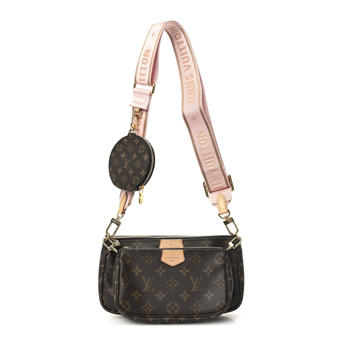Monogram Multi Pochette Accessories Rose Clair