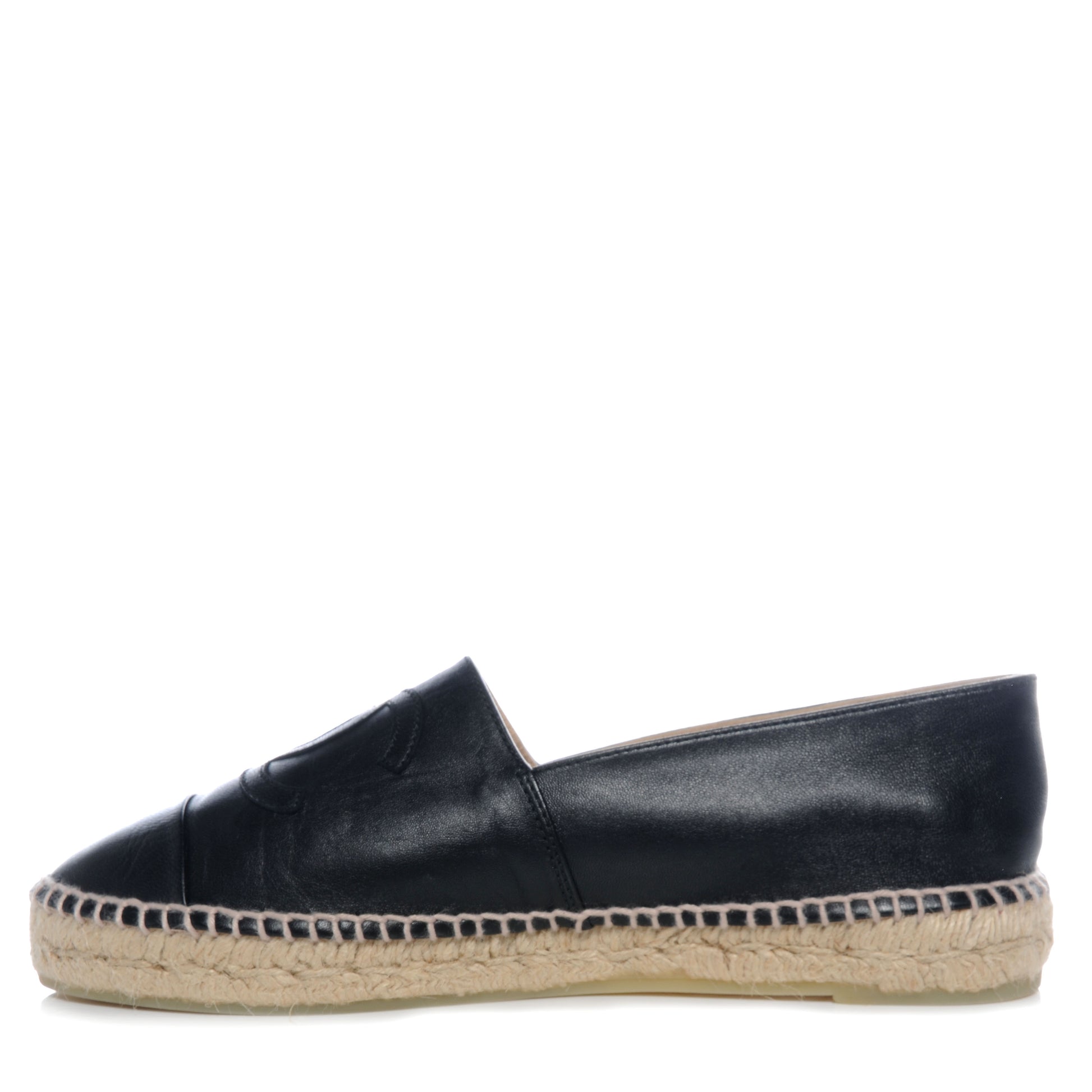 Chanel Lambskin Espadrilles Black 40 1 of 6