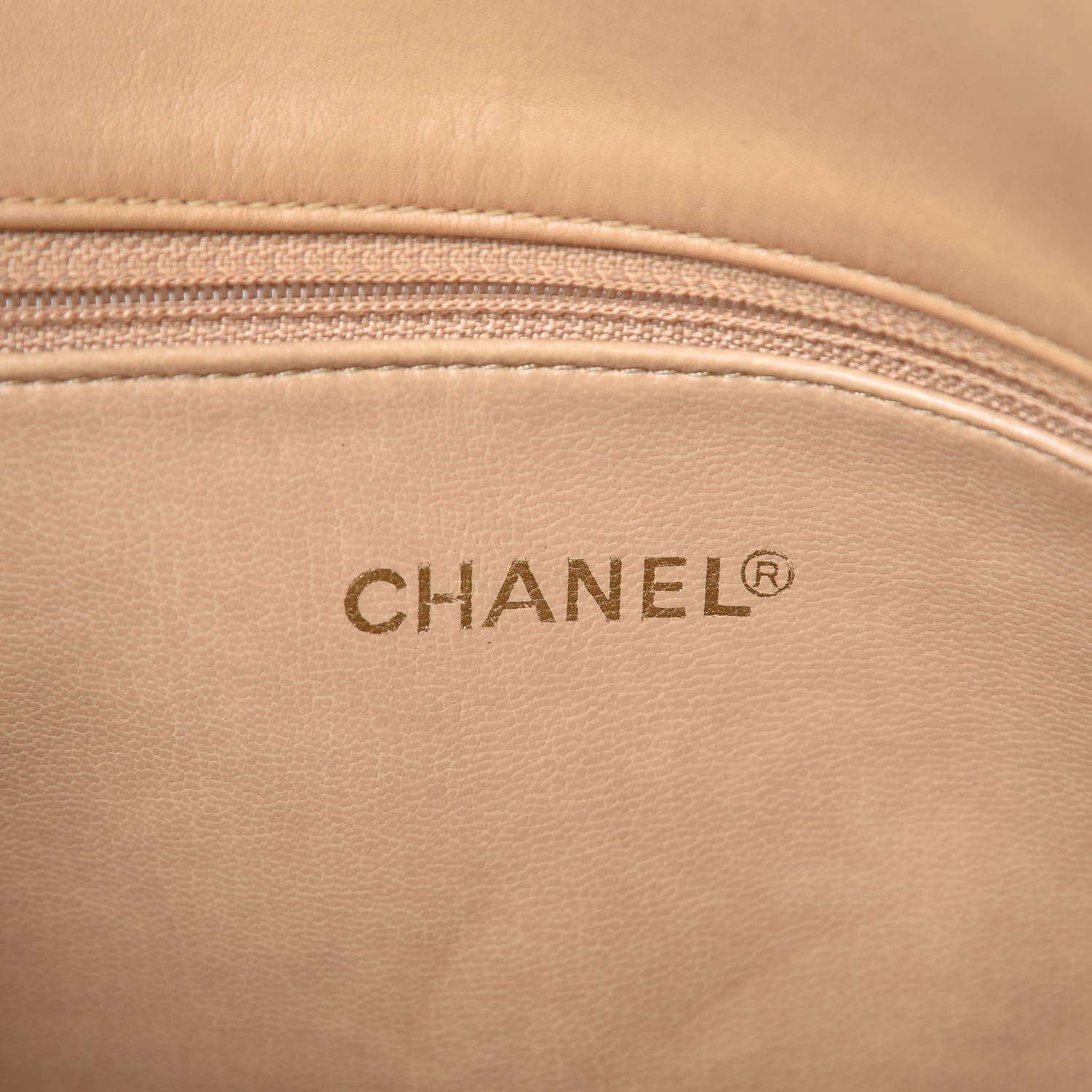 Chanel Lambskin Quilted Tote Beige 6 of 9