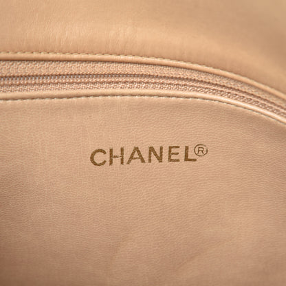 Chanel Lambskin Quilted Tote Beige 6 of 9