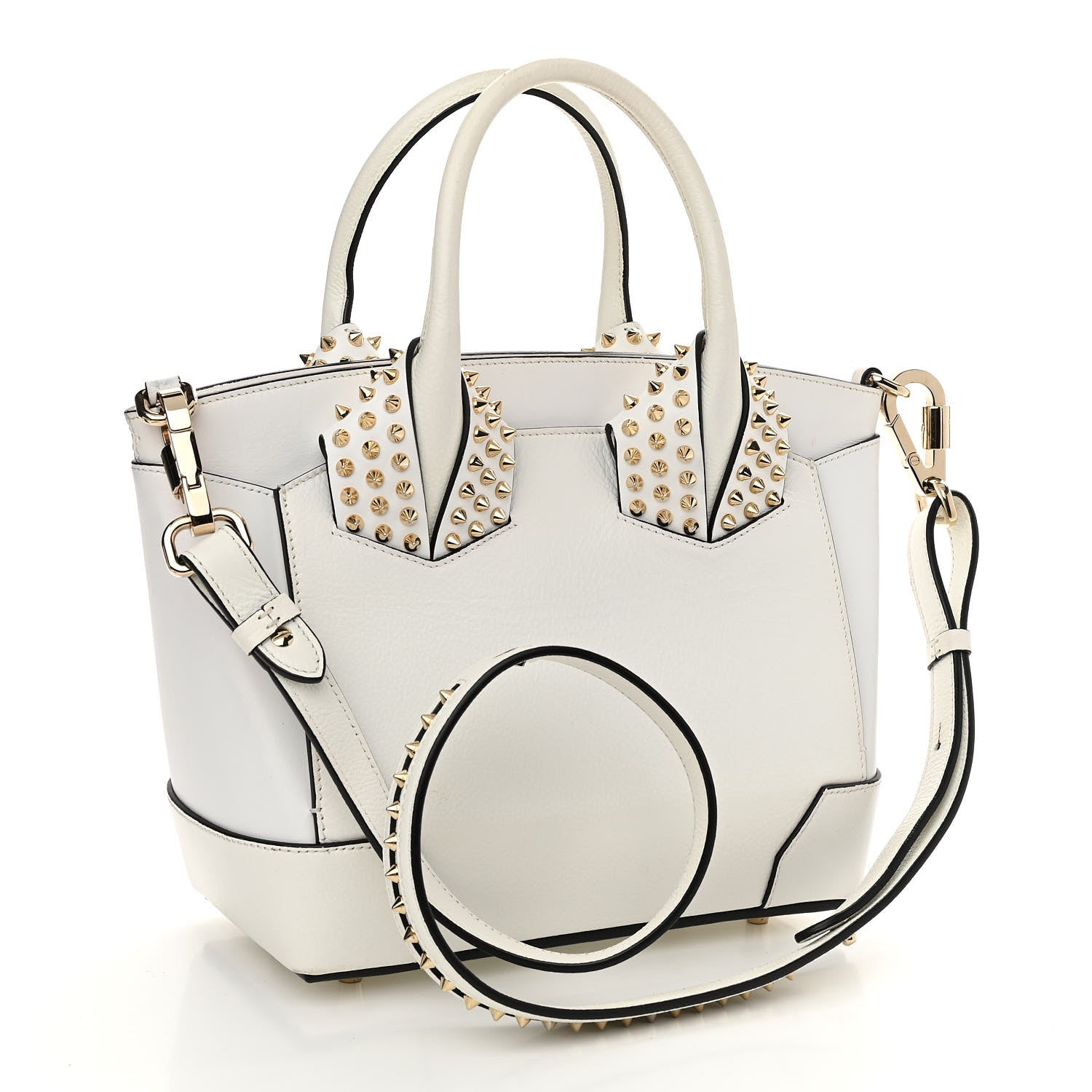 Christian Louboutin Calfskin Small Eloise Tote White 2 of 19