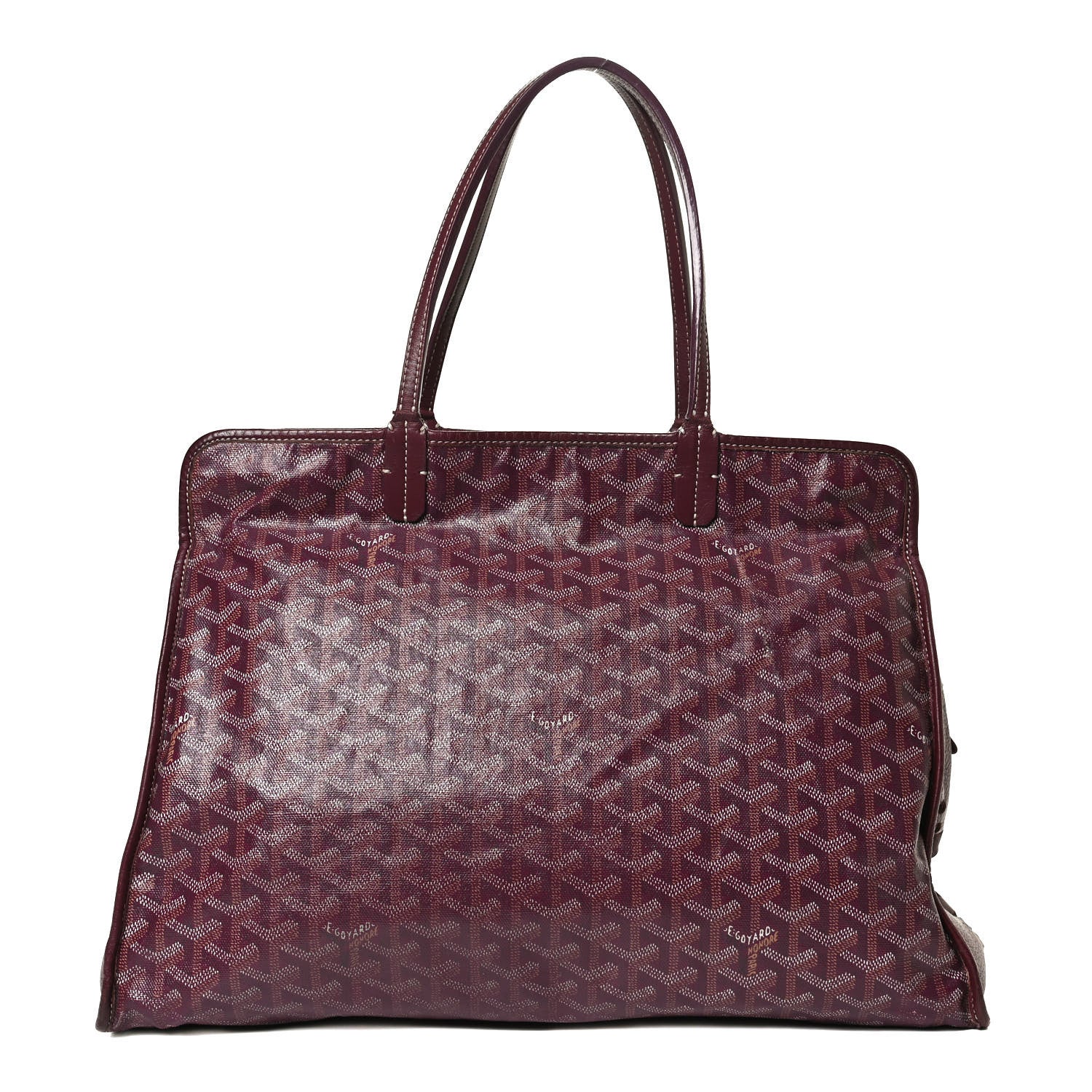 Goyard Goyardine Sac Hardy Pet Carrier PM Burgundy 1 of 11