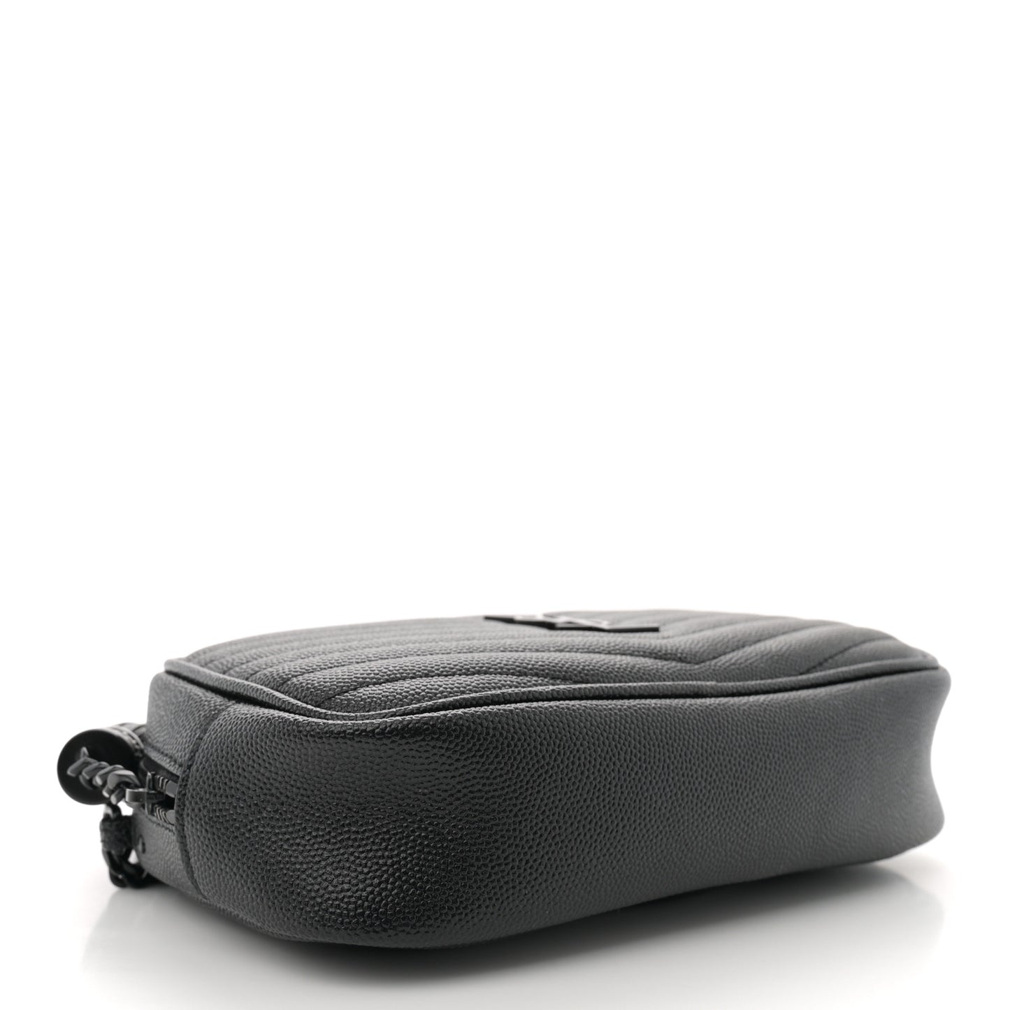 Grain De Poudre Matelasse Monochrome Monogram Mini Lou Camera Bag Black
