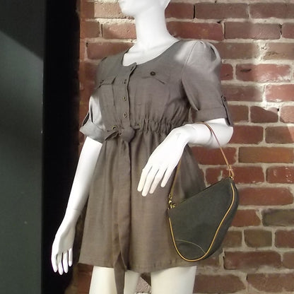 Christian Dior Denim Saddle Pochette Bag 2 of 9