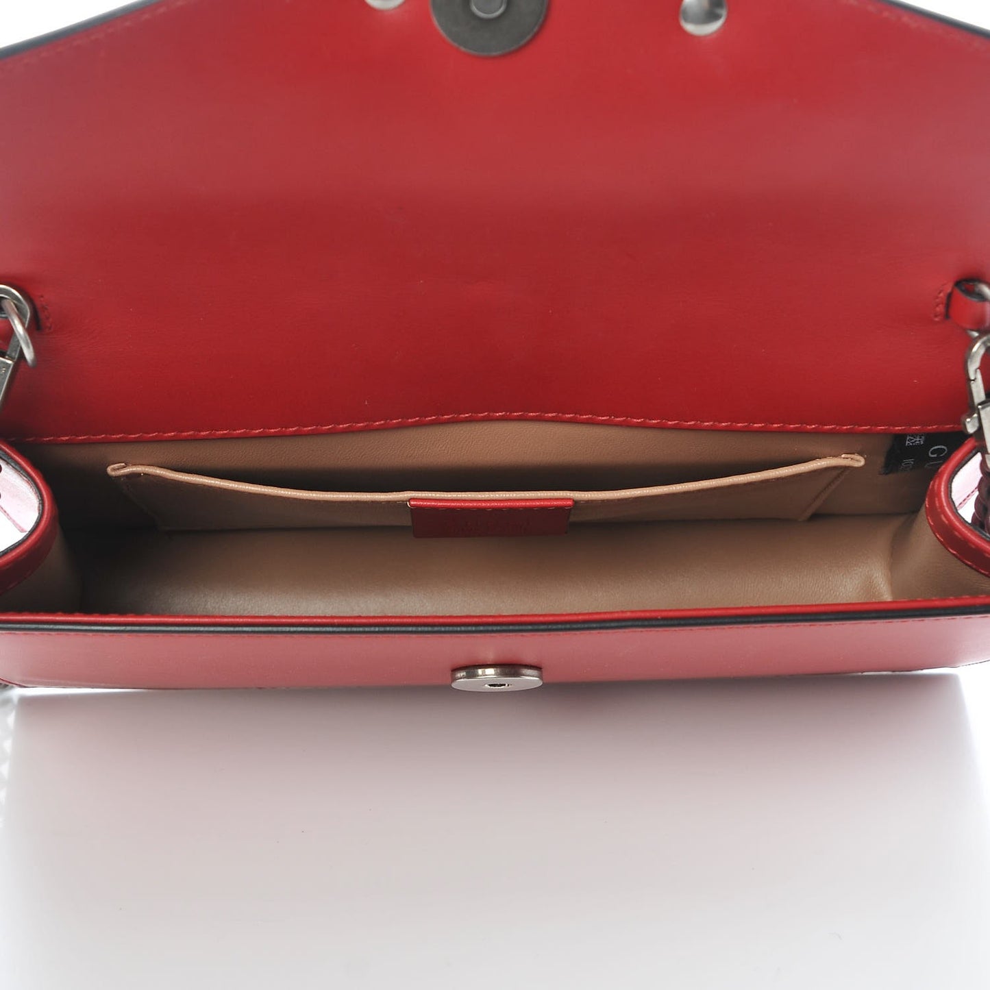 Snakeskin Calfskin Lilith Shoulder Bag Hibiscus Red