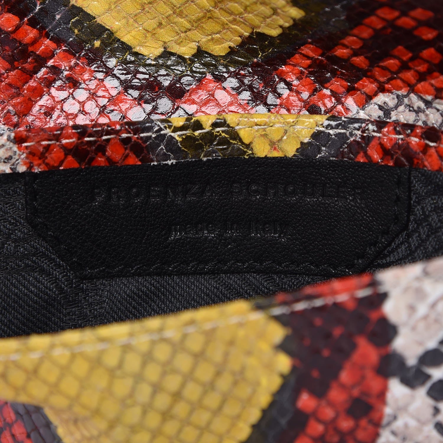 Proenza Schouler Python Calfskin Embossed PS1 Wallet Multicolor 7 of 8