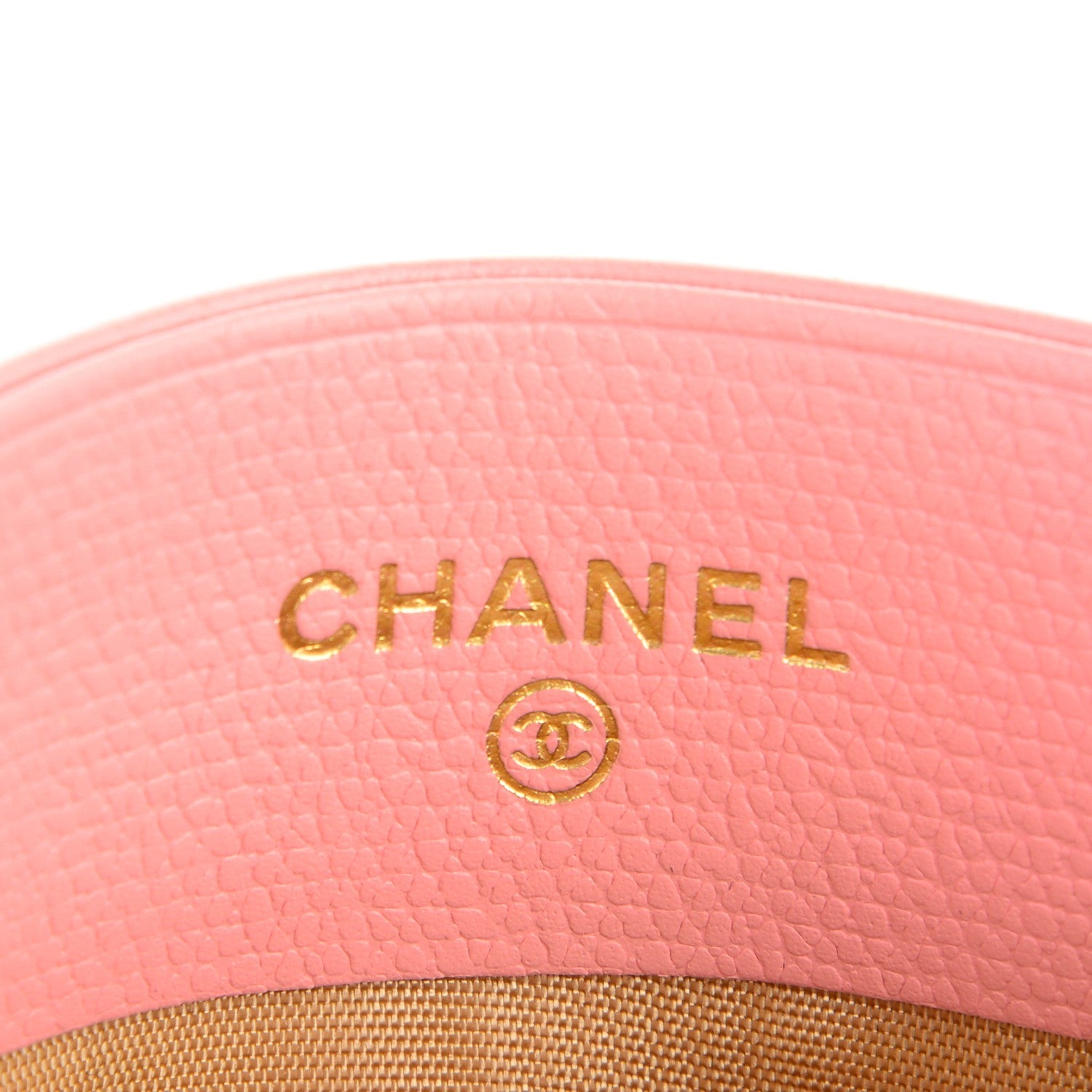 Chanel Grained Calfskin CC Button Card Holder Pink 5 of 6