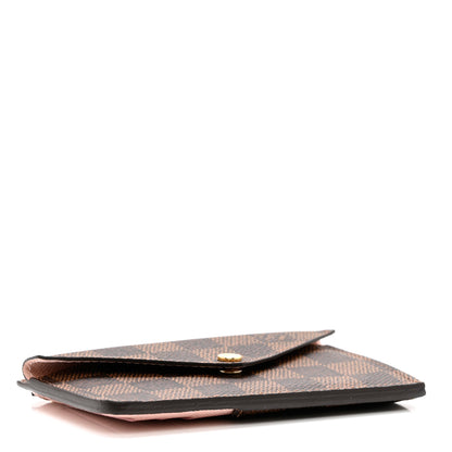 Louis Vuitton Damier Ebene Recto Verso Card Holder Rose Ballerine 4 of 6