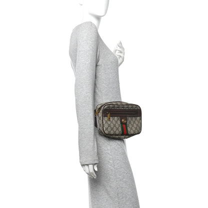 Gucci Soft GG Supreme Monogram Medium Ophidia Belt Bag Dark Brown 2 of 10