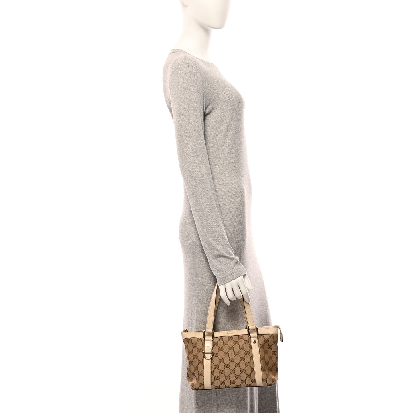 Monogram Small Abbey Tote Off White