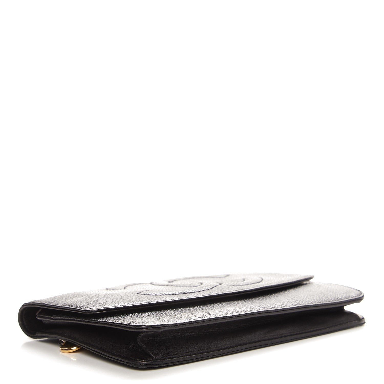 Chanel Caviar Timeless CC Wallet On Chain WOC Black 4 of 10