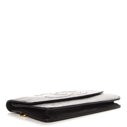 Chanel Caviar Timeless CC Wallet On Chain WOC Black 4 of 10