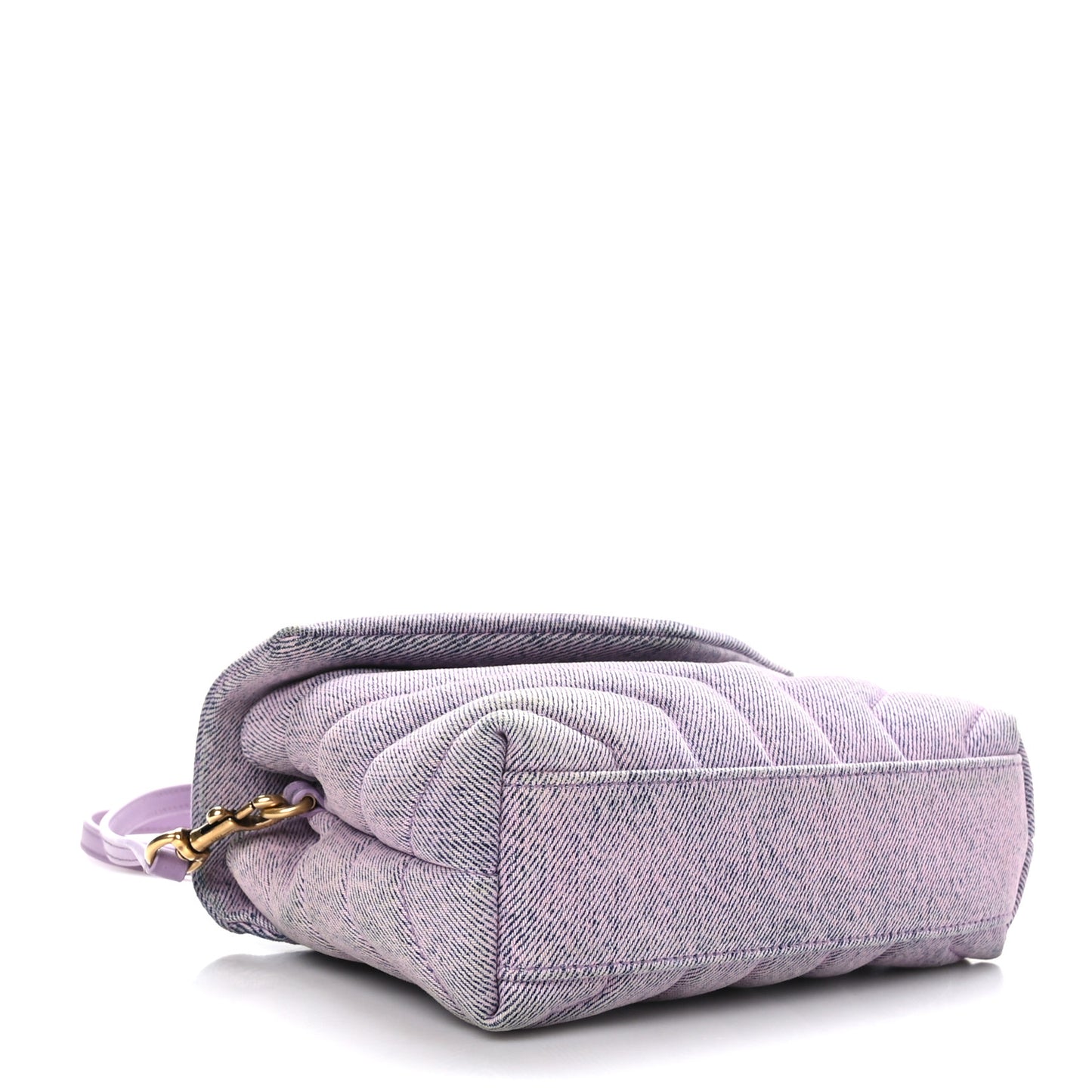 Denim Y Quilted Monogram Toy Loulou Crossbody Bag Bleached Lilac