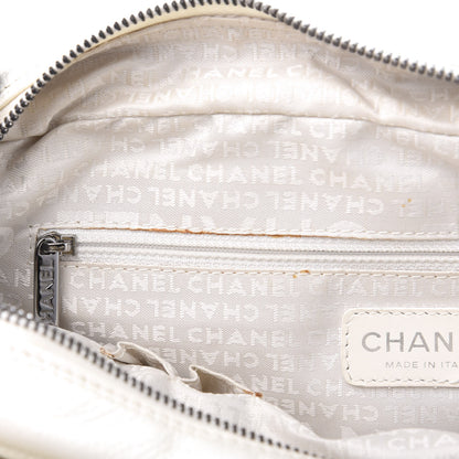 Chanel Caviar Square Stitched Bowler White 10 of 11
