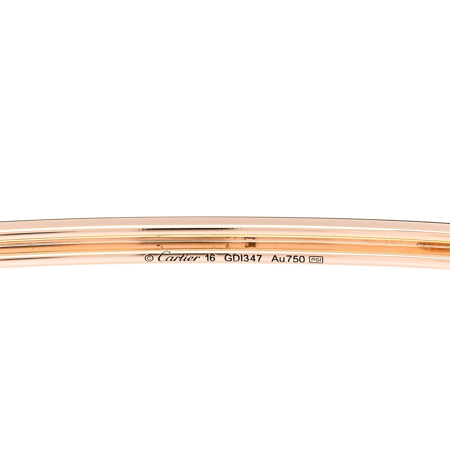 Cartier 18K Pink Gold Diamond Black Onyx Mother of Pearl Amulette de Cartier Cuff Bracelet 3 of 5