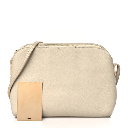 The Row Grained Calfskin Multi-Pouch Crossbody Bag Ivory 3 of 16