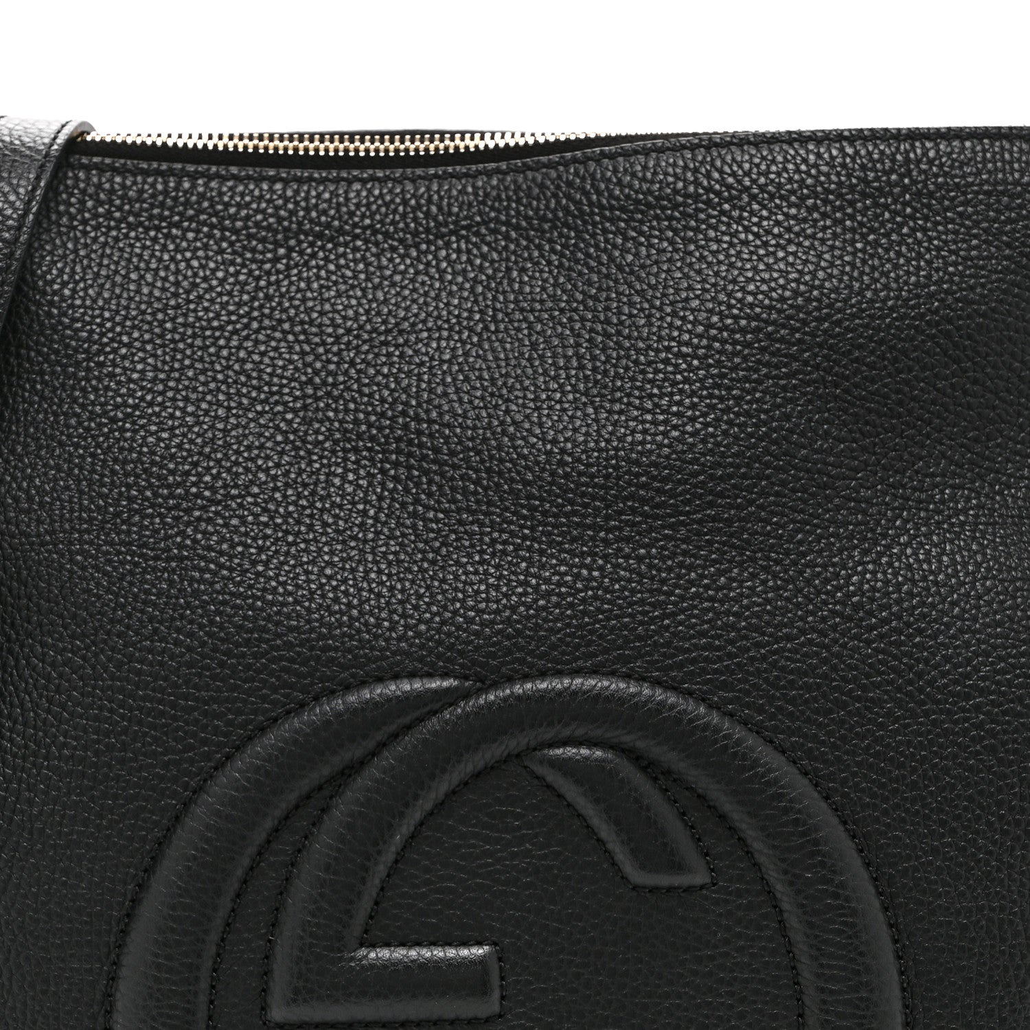 Gucci Pebbled Calfskin Large Soho Hobo Black 9 of 11