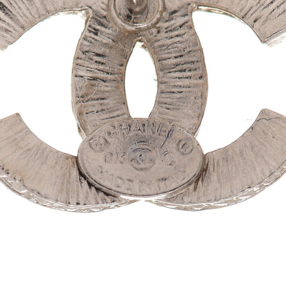 Chanel Crystal CC Earrings Silver 4 of 4
