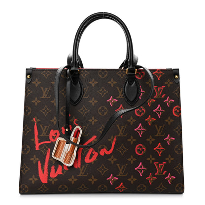 Louis Vuitton Monogram Fall In Love Onthego MM 1 of 9