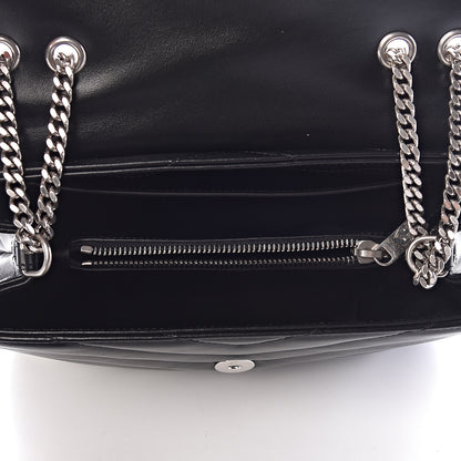 Saint Laurent Calfskin Y Quilted Monogram Small Loulou Chain Satchel Black 5 of 10