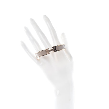 Hermes Enamel Narrow Clic Clac H Bracelet GM Marron Glace 2 of 5