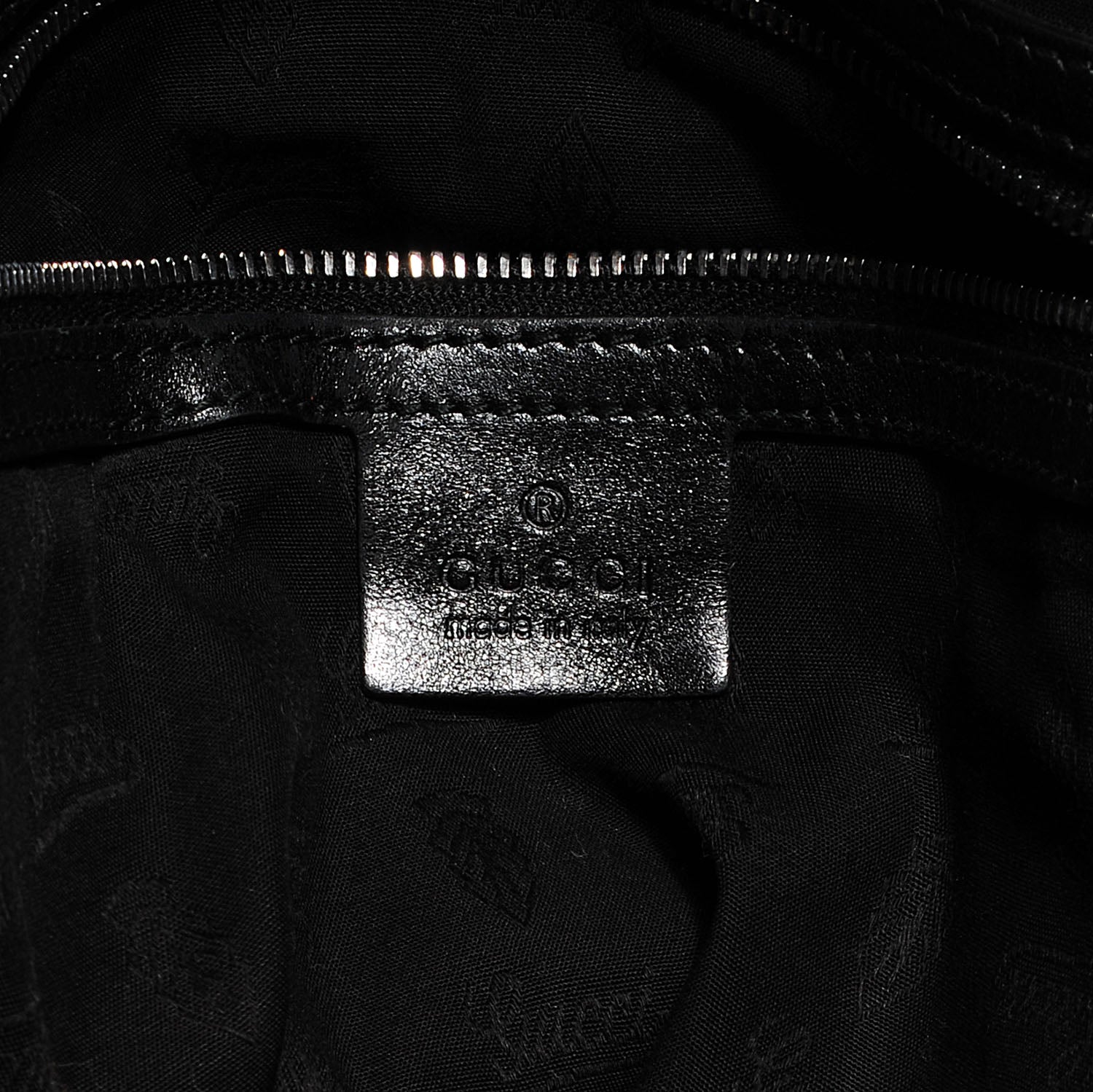Gucci Iridescent Patent Medium Icon Bit Shoulder Bag Black 7 of 8
