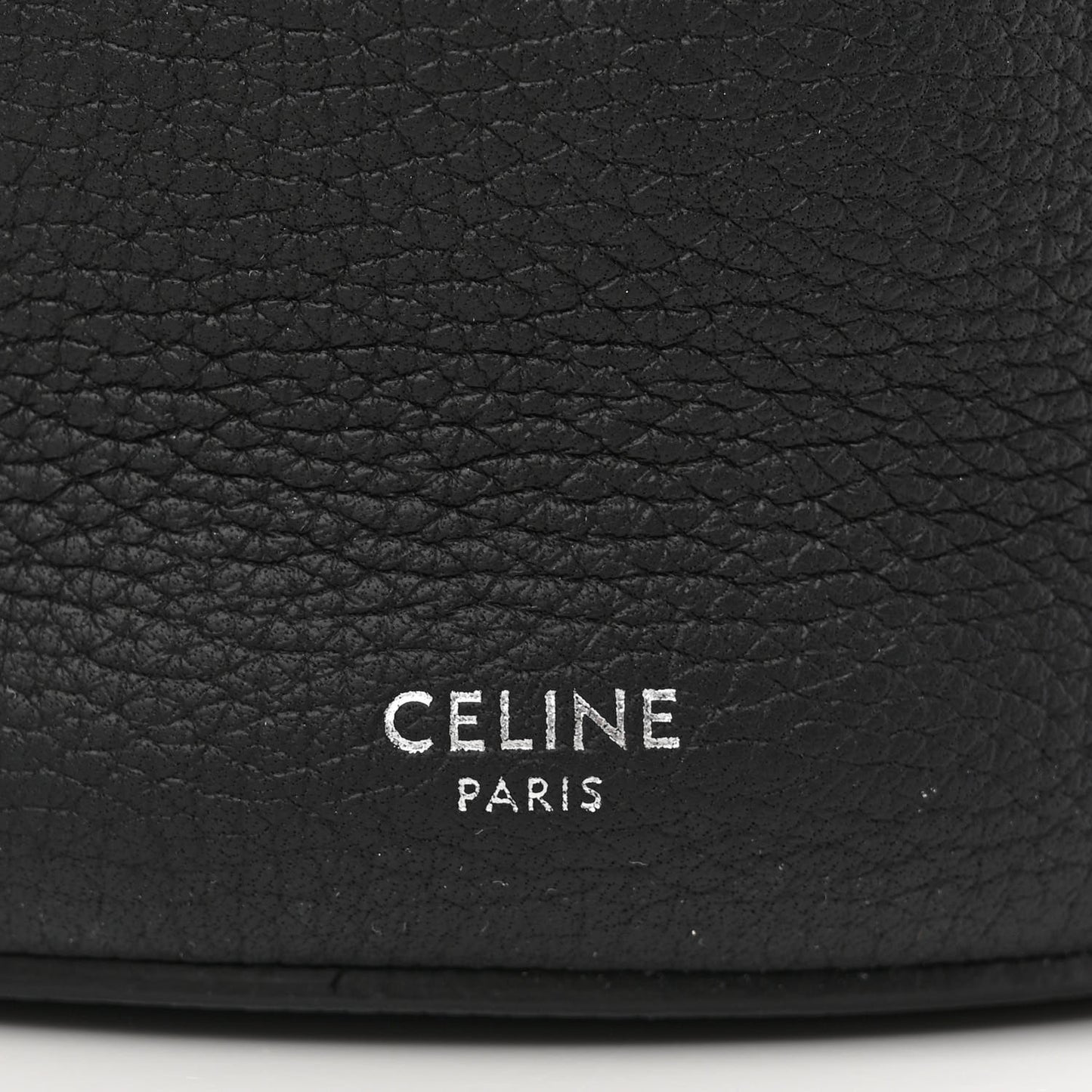 Supple Grained Calfskin Nano Big Bag Bucket Black