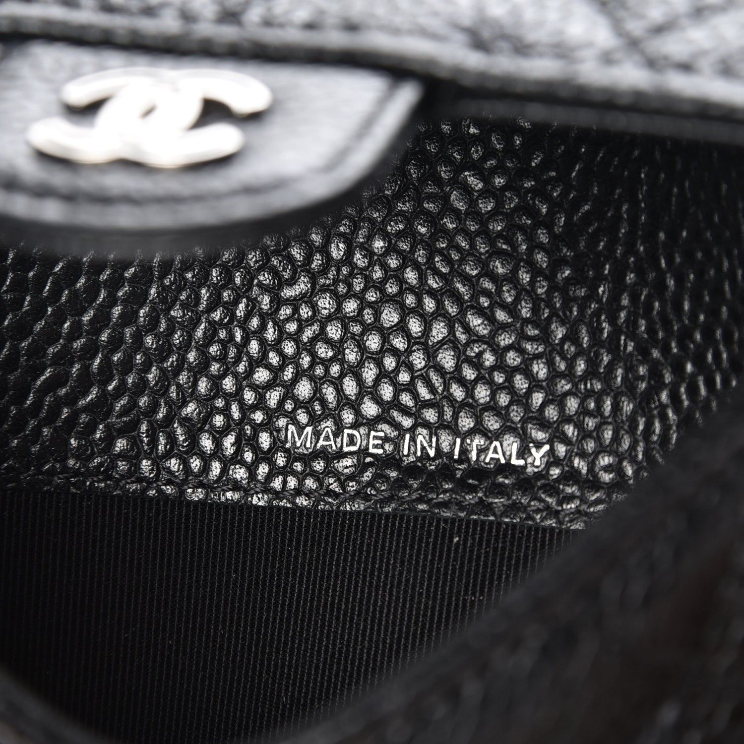 Chanel Caviar Quilted Small Flap Wallet Black 6 of 8