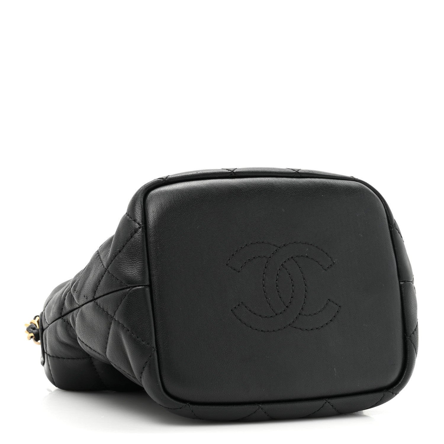 Chanel Lambskin Quilted Small Perfect Meeting Hobo Black 4 of 13