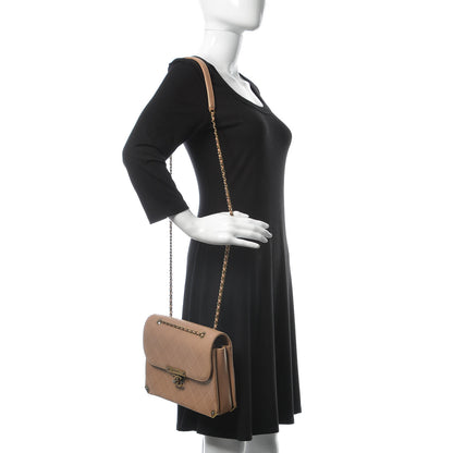 Chanel Shiny Lambskin Quilted Around The Corner Flap Beige 2 of 7