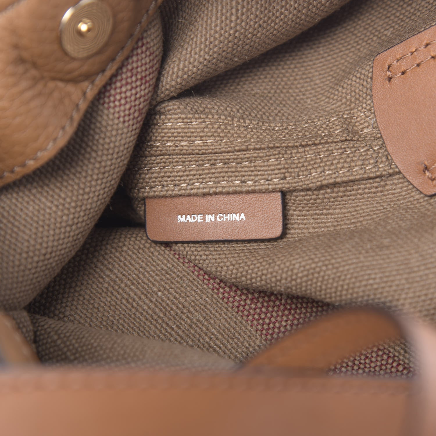 Burberry Canvas Mega Check Mini Ashby Tassel Crossbody Saddle Brown 7 of 12