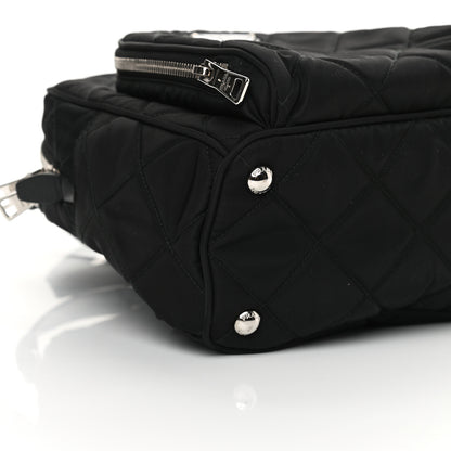 Prada Nylon Tessuto Impuntu Quilted Backpack Black 10 of 12