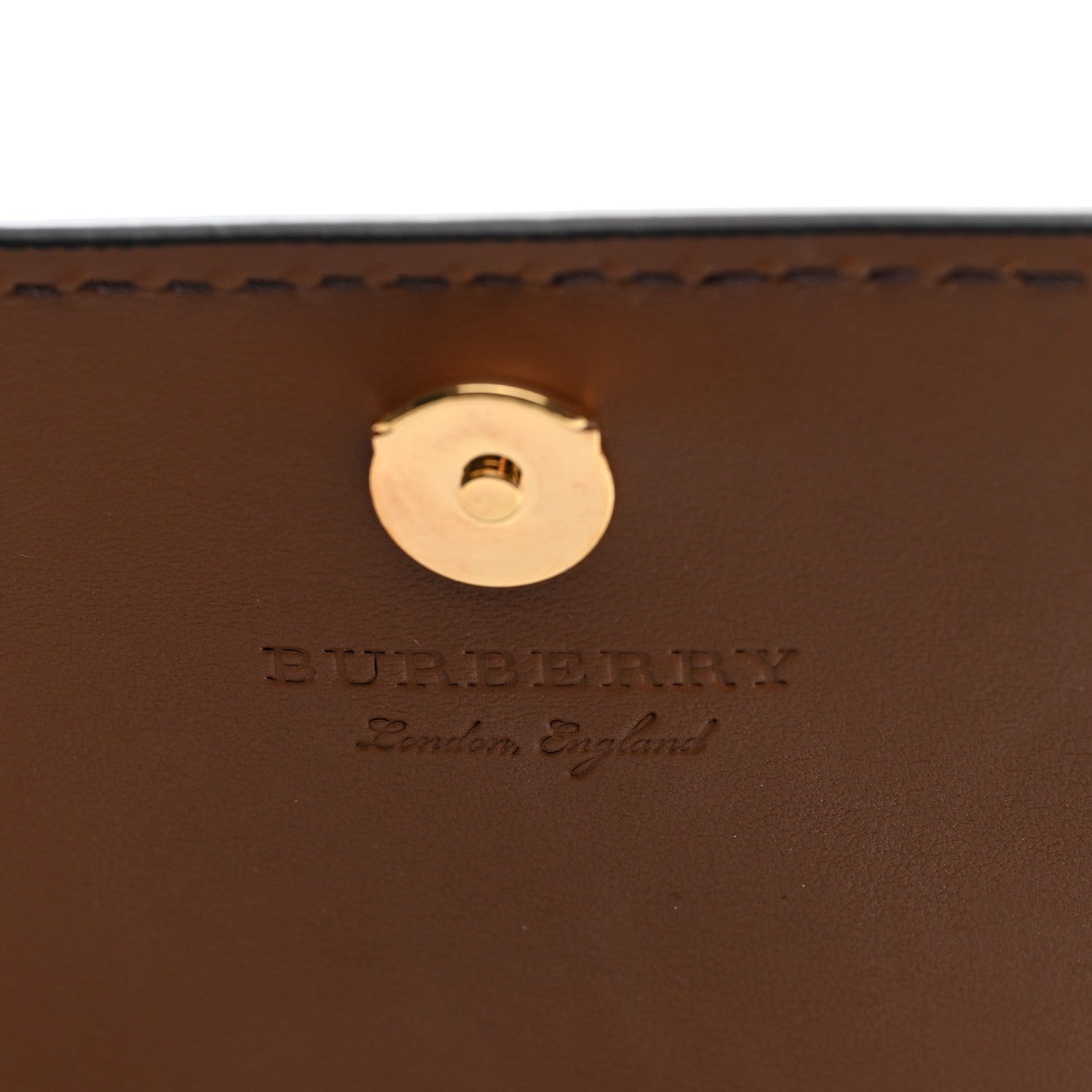 Burberry Derby Calfskin House Check Hampshire Crossbody Tan 6 of 9
