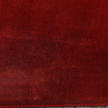 Gucci GG Supreme Monogram Suede Cudu Medium Dionysus Shoulder Bag Beige Ebony Vulcanic Red 13 of 16