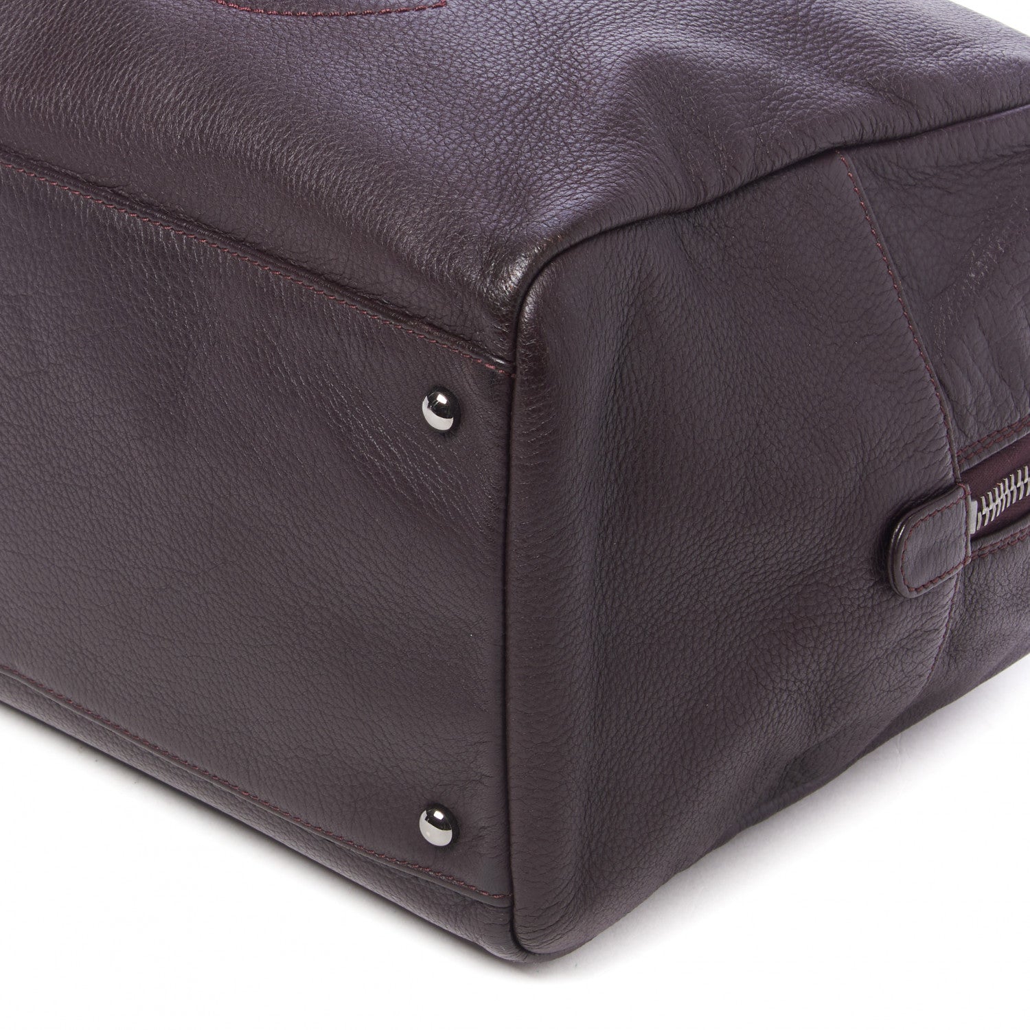 Chanel Deerskin Luxe Ligne Bowler Purple 4 of 9