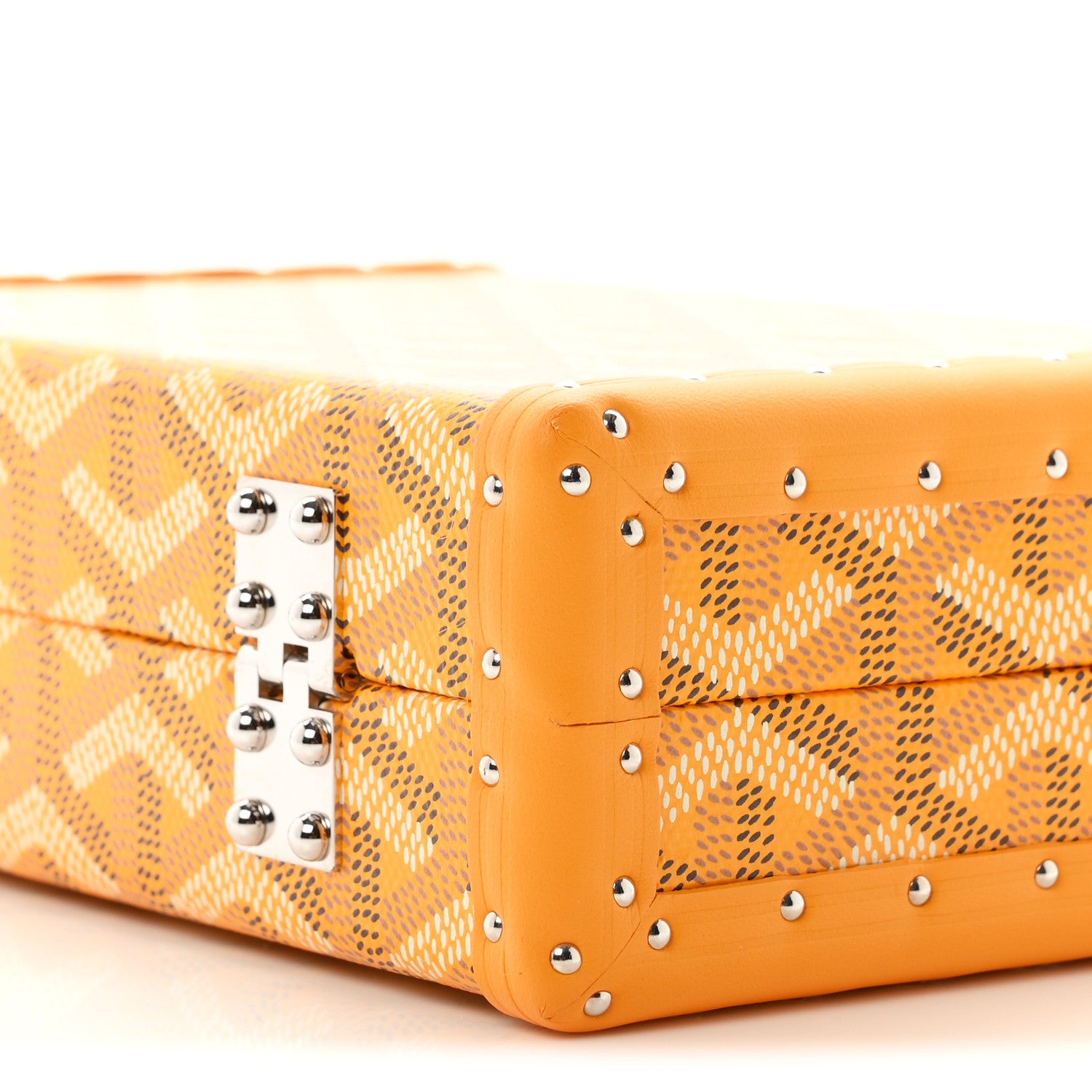Goyard Goyardine Minaudiere Trunk Bag Yellow 14 of 15