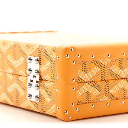 Goyard Goyardine Minaudiere Trunk Bag Yellow 14 of 15