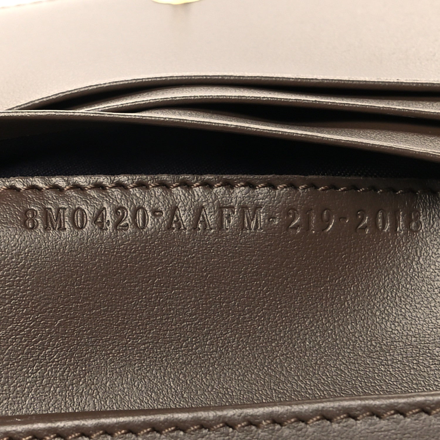 Fendi Calfskin FF 1974 Embossed Small Wallet Maya Black 8 of 9