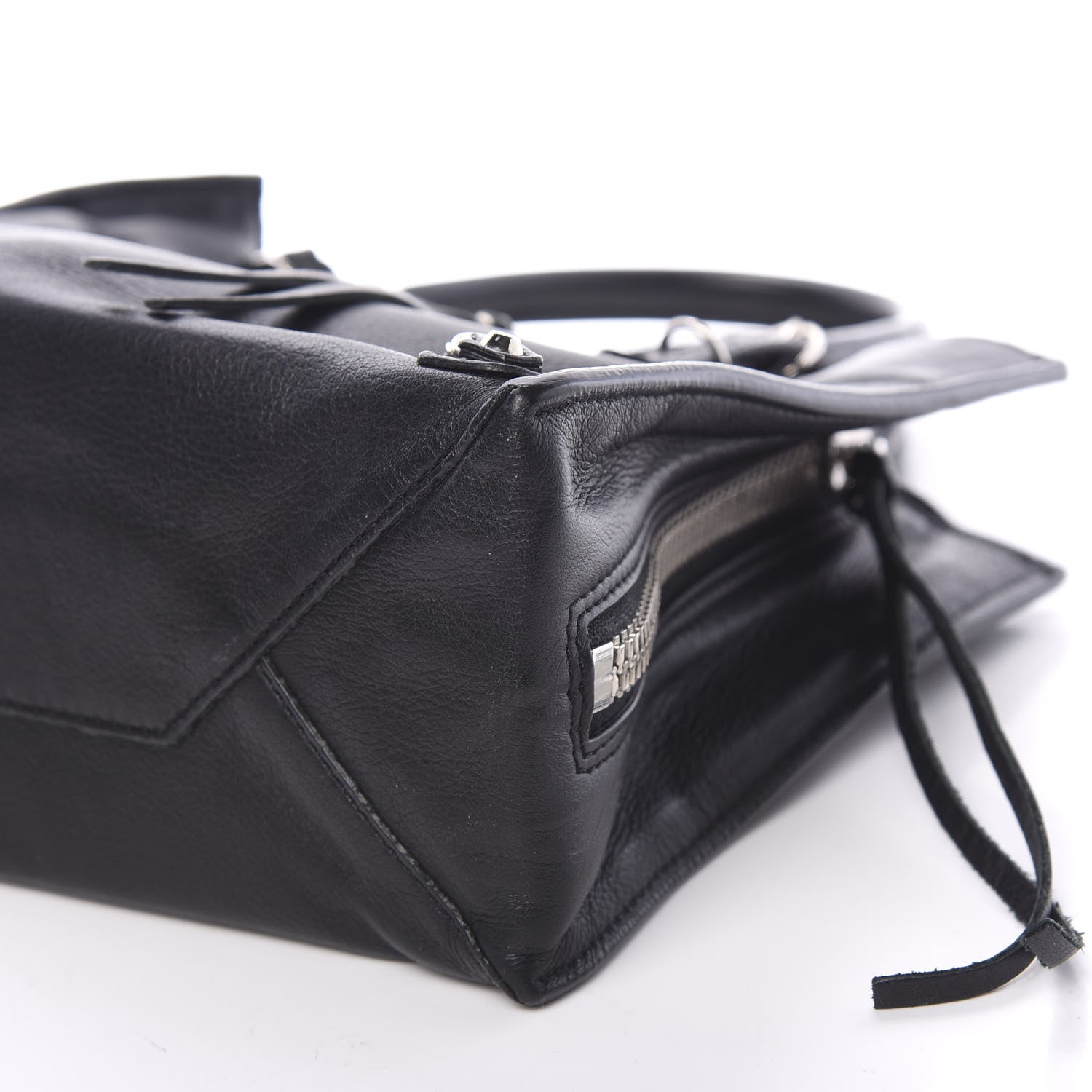 Balenciaga Calfskin Papier Mini A4 Tote Black 8 of 9