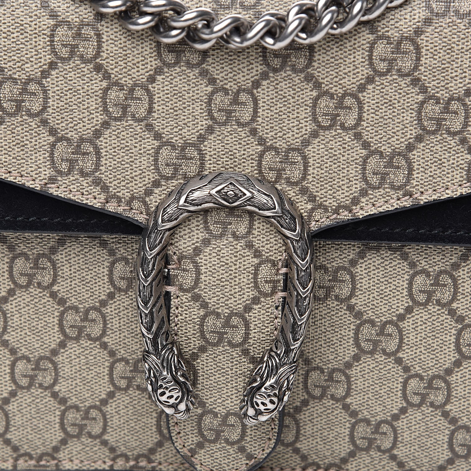 Gucci GG Supreme Monogram Mini Dionysus Shoulder Bag Black 9 of 12