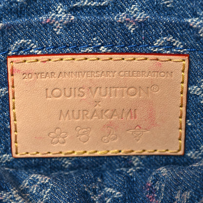 Louis Vuitton LV X TM Monogram Denim Cerises Pochette Accessories Blue 6 of 9