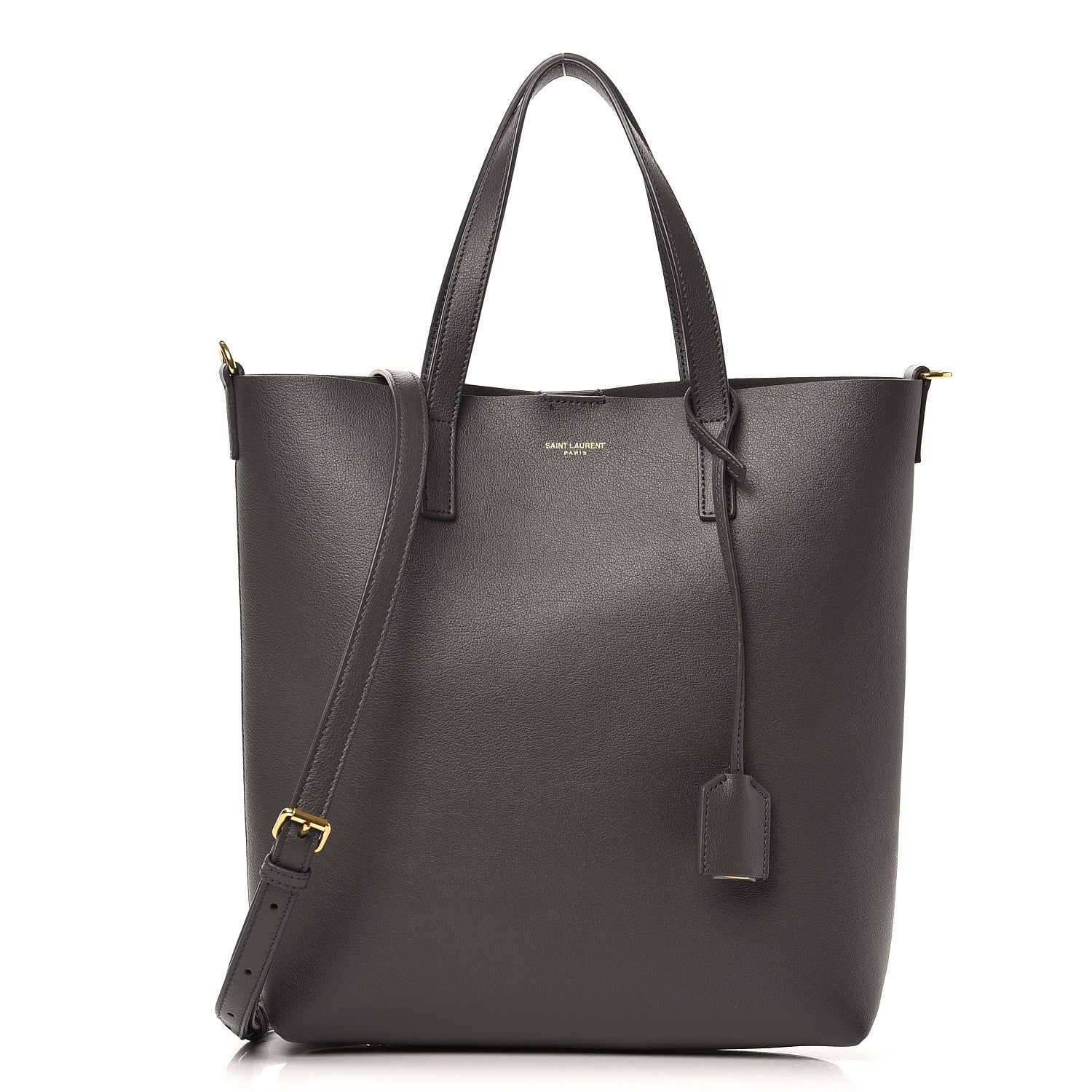 Saint Laurent Calfskin Toy Shopping Tote Dark Anthracite 1 of 9