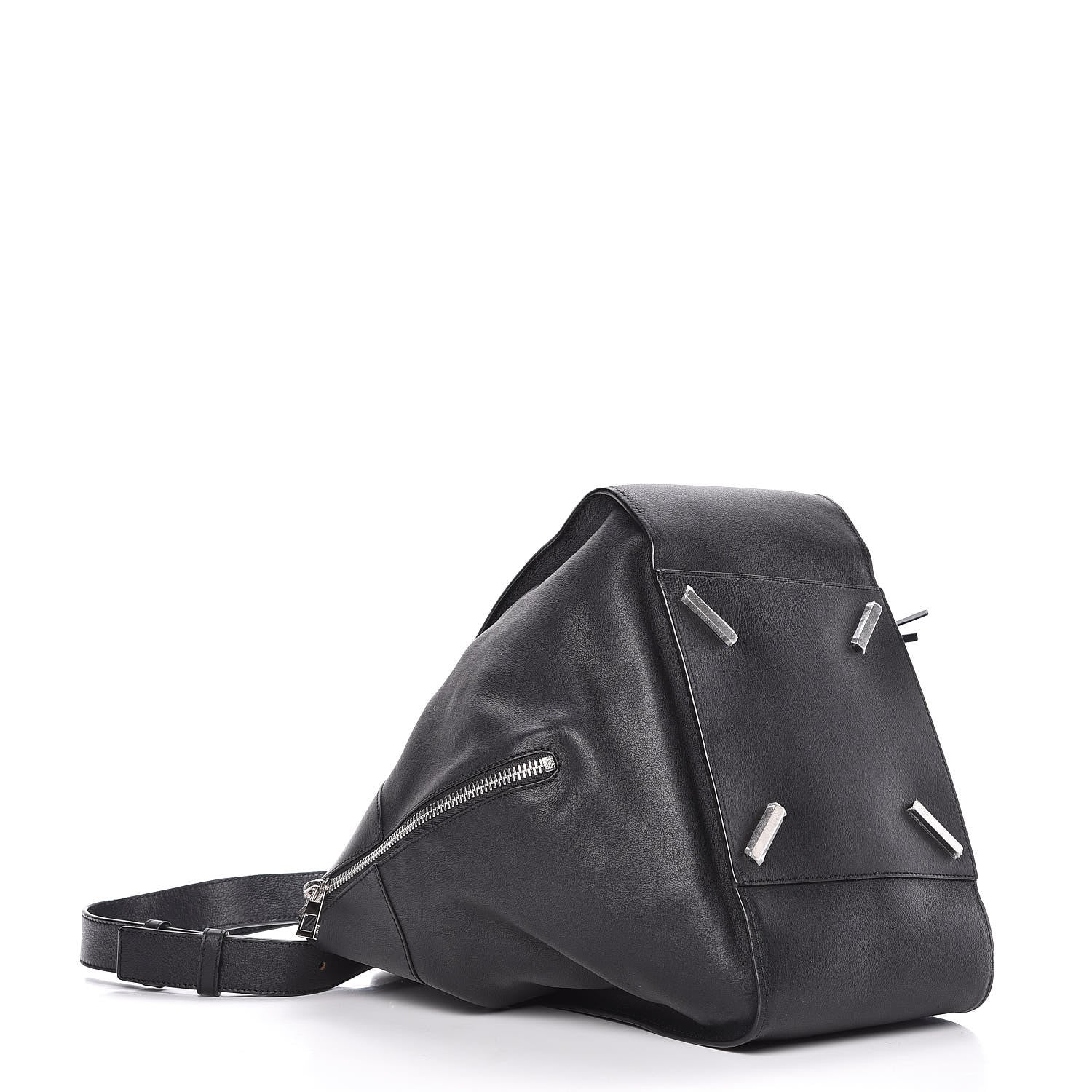 Loewe Calfskin Medium Hammock Shoulder Bag Black 5 of 11