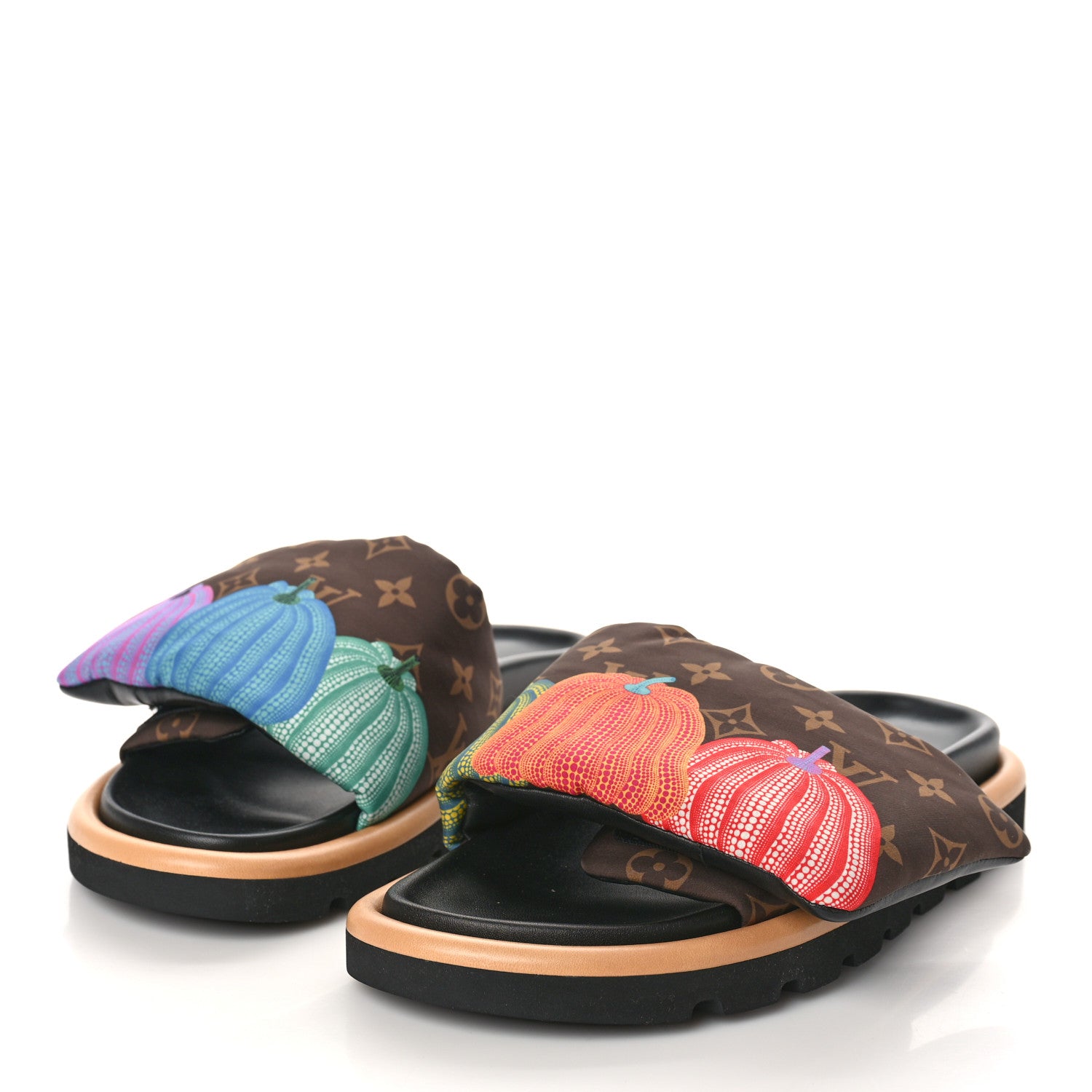 Louis Vuitton LV X YK Nylon Monogram Pumpkins Pool Pillow Comfort Mule 40 4 of 9
